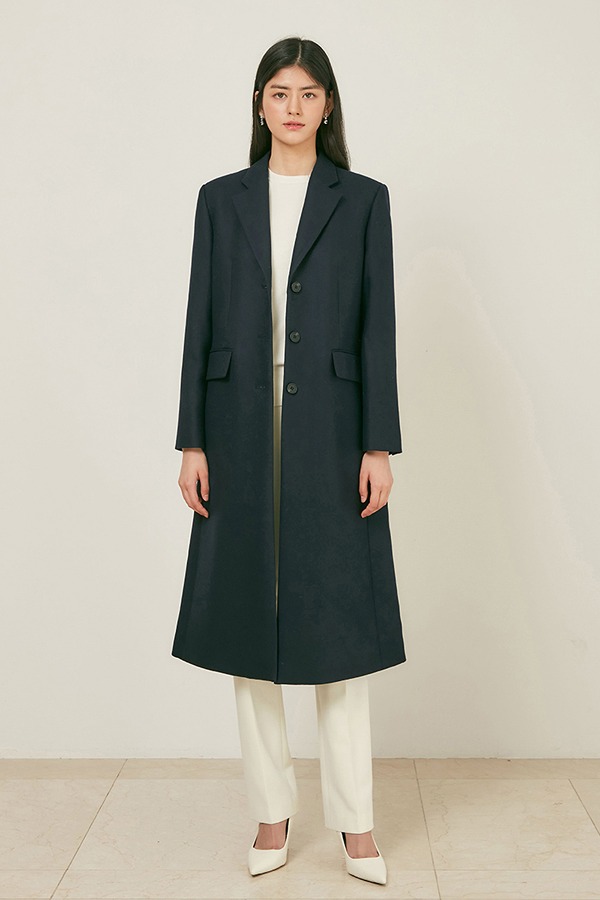 HAILEY Single tailored coat (Alfred Brown)_navy